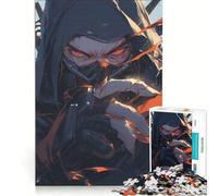 Rompecabezas de 1000 Piezas para Adultos: Ninja japonés, Juego Educativo, Entrena tu Cerebro y Tus Manos, Mejora el Amor Entre Parejas 38x26cm