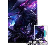 Rompecabezas de 1000 Piezas para Adultos Ninja Samurai Galaxy un desafío Educativo Una Obra de Arte Juguetes antiestrés para Mayores de 14 años (38x52cm)