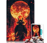 Rompecabezas de 1000 Piezas para Adultos Ninja Under The Moon, 1000 Piezas, Juguetes educativos, Juegos antiestrés, decoración única para el hogar y Regalos, 50x75cm