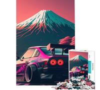 Rompecabezas de 1000 Piezas para Adultos Nissan S Silvia Sakura para cumpleaños Navidad Actividades Familiares Juguetes de Bricolaje para Mayores de 14 años 38x26cm