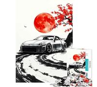 Rompecabezas de 1000 Piezas para Adultos Nissan Z Drifting Arte japonés Juego Educativo Juego desafiante Juguetes Gran Regalo Divertido y con Humor (tamaño 38x52cm)