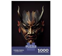 Rompecabezas De 1000 Piezas para Adultos Noble Happuri Mask Rompecabezas para Adultos Juegos Relajantes Regalos para Mujeres Desafiantes para Completar 52x38cm/1000pcs