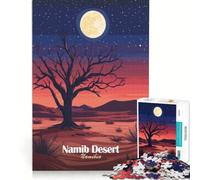 Rompecabezas de 1000 Piezas para Adultos Noche en el Desierto de Namib Juguetes para armar para divertirse en Familia para Fortalecer el Amor Entre Parejas 38x52cm