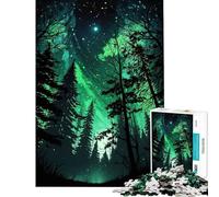 Rompecabezas de 1000 Piezas para Adultos Noches en el Bosque Verde un Reto Educativo difícil y entretenido Ideal para Relajarse Apto para Mayores de 14 años (38x52cm)