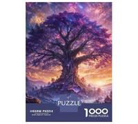Rompecabezas De 1000 Piezas para Adultos Norse Cosmic Tree of Life Rompecabezas para Adultos Juego Práctico Decoración De Pared Gran Regalo para Los Amantes De Los Juegos 38x26cm/1000pcs