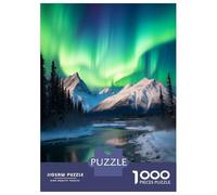Rompecabezas De 1000 Piezas para Adultos Northern Lights Aurora Rompecabezas para Adultos Juegos De Relajación Una Obra De Arte Regalos para Amigos Y Familiares 52x38cm/1000pcs