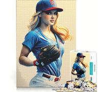Rompecabezas de 1000 Piezas para Adultos Nos Encanta el béisbol Juego Imposible para Relajarse y ejercitar la Mente Ideal para Decorar el Escritorio 38x26cm
