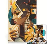 Rompecabezas de 1000 Piezas para Adultos Nos Encanta el café Juego Imposible Un desafío difícil para Fortalecer el Amor en Pareja 38x52cm