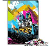 Rompecabezas de 1000 Piezas para Adultos, Notre Dame de París. Rompecabezas de 1000 Piezas para Adultos, desafiante Juego de ingenio, Actividad interactiva Familiar (tamaño 26x38cm).