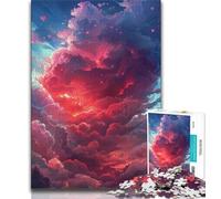 Rompecabezas de 1000 Piezas para Adultos Nubes de Amor Coloridas 1000 Piezas para Adolescentes desafiantes Juegos Familiares Juguete de Bricolaje para decoración de Pared del hogar Regalos 38x26cm