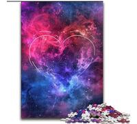 Rompecabezas de 1000 Piezas para Adultos,Nubes de Amor Coloridas,Hecho de Madera,lo Que lo Convierte en un Gran Regalo para la diversión Familiar de 50x75cm para decoración del hogar,Entrenamiento