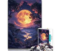 Rompecabezas de 1000 Piezas para Adultos, Nubes y Flores en Las montañas, con Piezas de Formas aleatorias Totalmente entrelazadas, para niños de 14 años y más, 26x38cm