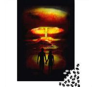 Rompecabezas De 1000 Piezas para Adultos Nuclear Apocalypse Art Print Rompecabezas para Adultos Juguete Decoración De Pared Desafío Difícil Diversión Actividades En Casa, 52x38cm/1000pcs