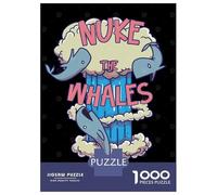 Rompecabezas De 1000 Piezas para Adultos Nuke The Whales Rompecabezas para Adultos Juegos Familiares Regalos De Corte De Precisión para Amigos Y Familiares 38x26cm/1000pcs