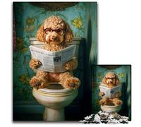 Rompecabezas de 1000 Piezas para Adultos o familias Lindo Rompecabezas Goldendoodle para Mayores de 14 años Decoración del hogar Regalo de Obras de Arte 50x75cm