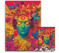 Rompecabezas de 1000 Piezas para Adultos o familias Rompecabezas de cartón Art Girl para Mayores de 14 años Difícil de completar, Pero Divertido y Divertido Regalo de cumpleaños de 26x38cm