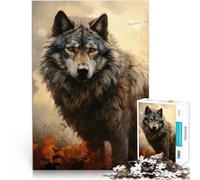 Rompecabezas de 1000 Piezas para Adultos Obra de Arte del Lobo - El Cuento del Lobo para Mayores de 14 años Apto para Parejas Actividades Divertidas en casa, Regalos de cumpleaños, Regalos de Viaje