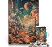 Rompecabezas de 1000 Piezas para Adultos Obras de Arte de Ciencia ficción Juguetes de Bricolaje Interacción Entre Padres e Hijos 38x26cm
