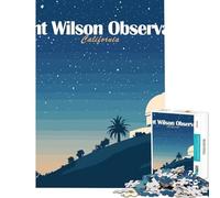 Rompecabezas de 1000 Piezas para Adultos Observatorio Mount Wilson Cielo Nocturno de California Juegos relajantes Juguetes adictivos para Cultivar la Paciencia Regalos de cumpleaños para la diversión