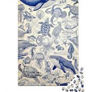 Rompecabezas De 1000 Piezas para Adultos Ocean Life Wall Mural Rompecabezas para Adultos Juegos Familiares Decoración Desafiante De Completar 70x50cm/1000pcs