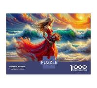 Rompecabezas De 1000 Piezas para Adultos Ocean Sunset Dress Rompecabezas para Adultos Juegos Divertidos Una Obra De Arte Oferta como Regalos para Toda La Familia 52x38cm/1000pcs