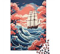 Rompecabezas De 1000 Piezas para Adultos Ocean Wave Adventure Rompecabezas para Adultos Juegos Divertidos Regalo De Cumpleaños Diversión En Casa Actividades, 70x50cm/1000pcs