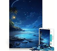 Rompecabezas de 1000 Piezas para Adultos Océano Azul,Cielo Nocturno,Ajuste, Juego Mental,Regalo,Tiempo de Juego Relajante,diversión de cumpleaños 50x75cm