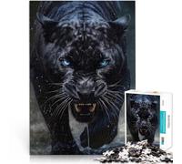 Rompecabezas de 1000 Piezas para Adultos Ojo poderoso de la Pantera Negra Juego Familiar para y Decoración artística del hogar 38x26cm
