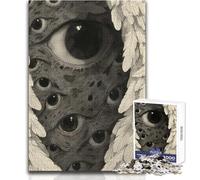 Rompecabezas de 1000 Piezas para Adultos, Ojos de lo Desconocido, difícil desafío, Juegos educativos, Gran Regalo para Juegos (tamaño 38x52cm)