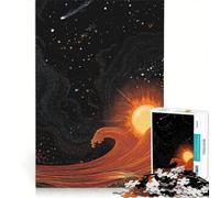 Rompecabezas de 1000 Piezas para Adultos: Ondas cósmicas y cuerpos celestes Juego Interactivo para Mejorar la Memoria Colección de Artistas Bellas Artes 50x75cm