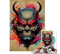 Rompecabezas de 1000 Piezas para Adultos Oni Samurai No Fun at Home Activities Hand Speed Race Brain Puzzle Game Apto para Mayores de 14 años (50x75cm)