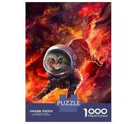 Rompecabezas De 1000 Piezas para Adultos Orange Space Cat Rompecabezas para Adultos Juegos Relajantes Análisis Y Lógica Oferta como Regalos para Toda La Familia 70x50cm/1000pcs