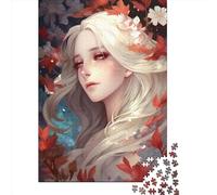 Rompecabezas de 1000 Piezas para Adultos Orgullosa Doncella de Las Flores Rompecabezas de Madera para Adultos Decoración del hogar Regalos navideños 1000 Piezas (75x50cm)