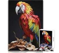 Rompecabezas de 1000 Piezas para Adultos, Origami de Loro, para Disfrutar de un Tiempo de Ocio Tranquilo, relajación, Ajuste Estable, Corte preciso, tamaño del Juguete: 38x52cm
