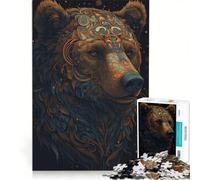 Rompecabezas de 1000 Piezas para Adultos: Oso Imaginario, Juego de ingenio, Regalo de cumpleaños, Ideal para Decorar el Escritorio 50x75cm
