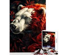 Rompecabezas de 1000 Piezas para Adultos Oso Polar mi Divertido Amigo Juego Educativo para la diversión Familiar Juguete Educativo Que fomenta el Amor Entre Parejas (50x75cm)