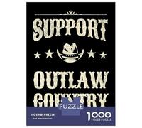 Rompecabezas De 1000 Piezas para Adultos Outlaw Country Music Rompecabezas para Adultos Juguetes Antiestrés Difícil Difícil Y Desafiante 52x38cm/1000pcs