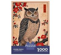 Rompecabezas De 1000 Piezas para Adultos Owl Bird Rompecabezas Juegos Familiares Difícil Difícil Cumpleaños Y Navidad 70x50cm/1000pcs