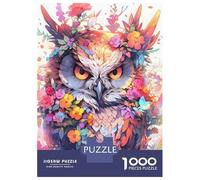 Rompecabezas De 1000 Piezas para Adultos Owl Sage Rompecabezas para Adultos Juguetes Antiestrés Patrón De Montaje Oferta como Regalo para Toda La Familia 38x26cm/1000pcs
