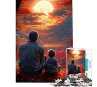 Rompecabezas de 1000 Piezas para Adultos Padre e Hijo Paisaje otoñal Juegos educativos Juguetes Juegos educativos Gran Regalo Vacaciones en casa Matar el Tiempo (tamaño 38x26cm)
