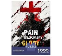 Rompecabezas De 1000 Piezas para Adultos Pain Is Temporary, Glory Is Forever Rompecabezas para Adultos Juego Familiar Regalos para Mujeres Regalos para Amigos Y Familiares 70x50cm/1000pcs