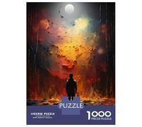 Rompecabezas De 1000 Piezas para Adultos Painting The Sky A Digital Art Masterpiece Rompecabezas para Adultos Juguete Decoración De Pared Desafío Difícil Diversión Actividades En Casa, 38x26cm/1000pc