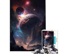 Rompecabezas de 1000 Piezas para Adultos País de Las Maravillas Planetario Juego de ingenio Juguetes adictivos para Cultivar la Paciencia Regalo Divertido para Mujeres (tamaño 50x75cm)