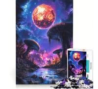 Rompecabezas de 1000 Piezas para Adultos: Paisaje de Bosque alienígena, Juegos Familiares, ejercita tu Cerebro y Tus Manos, Toda la Familia 38x52cm