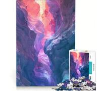 Rompecabezas de 1000 Piezas para Adultos Paisaje de cañón en Tonos Pastel Juegos educativos decoración para el hogar colección de Artistas Bellas Artes 38x26cm