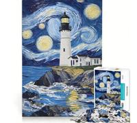 Rompecabezas de 1000 Piezas para Adultos Paisaje de Cielo Estrellado Juego práctico Mejora la Memoria cumpleaños 38x26cm