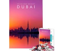 Rompecabezas de 1000 Piezas para Adultos Paisaje de Dubái Juegos relajantes Juguetes adictivos para Cultivar la Paciencia Regalos de cumpleaños para la diversión Familiar tamaño 75x50cm