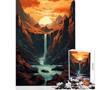 Rompecabezas de 1000 Piezas para Adultos Paisaje de fantasía decoración del hogar Juguetes Ideas de Regalo Juego Familiar con Piezas de Formas aleatorias Totalmente entrelazadas tamaño 38x52cm