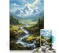 Rompecabezas de 1000 Piezas para Adultos Paisaje de fantasía Natural Análisis y lógica con Piezas de Formas aleatorias Que se entrelazan Completamente 52x38cm