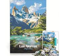 Rompecabezas de 1000 Piezas para Adultos Paisaje de Los Alerces Argentina Juego Interactivo para Padres e Hijos Toda la Familia 38x26cm